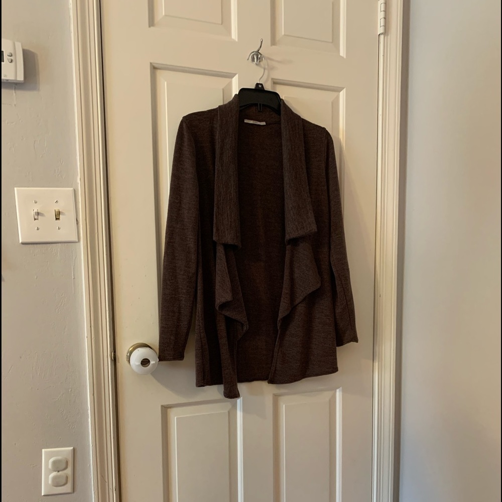 Brown cardigan
